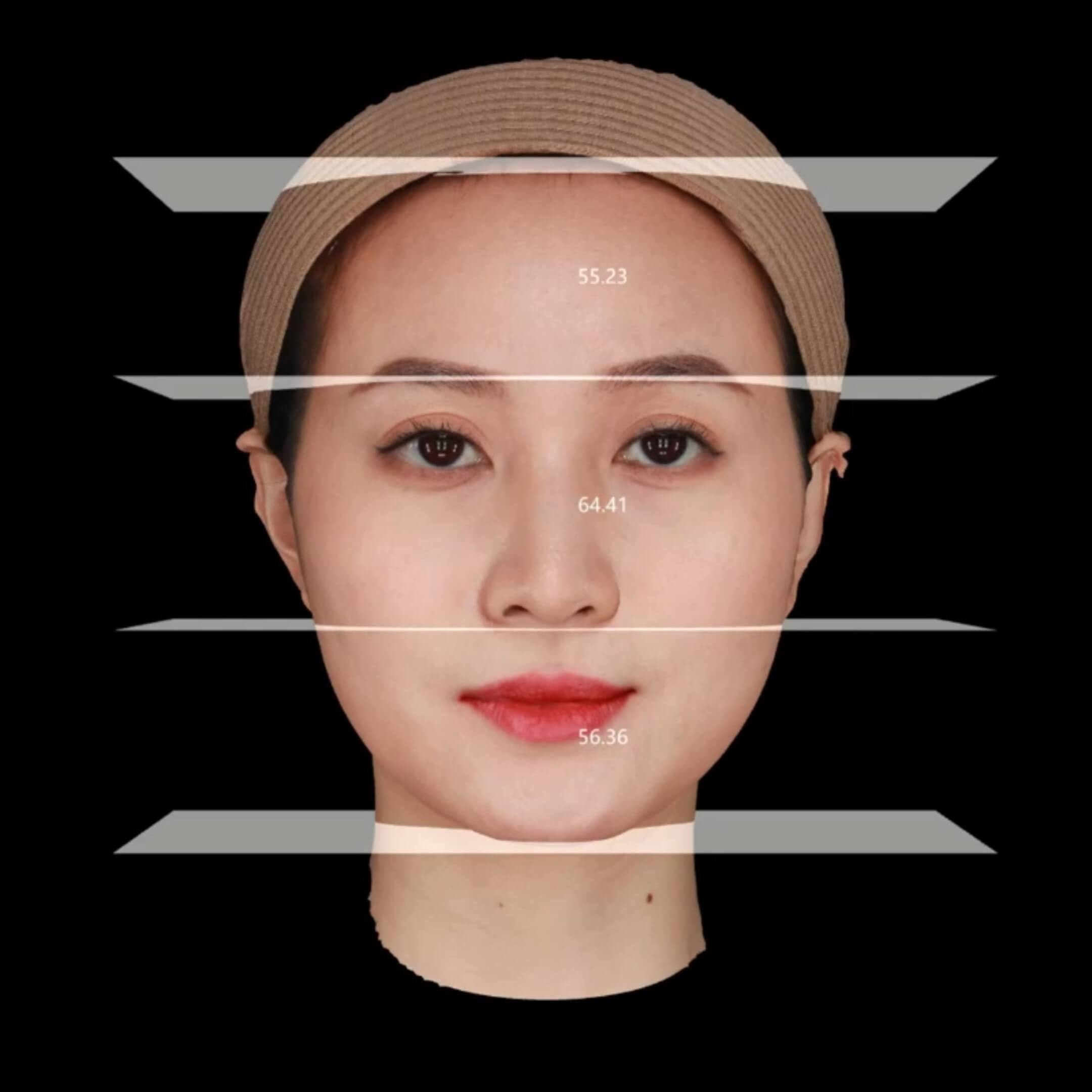 3D数字化整形系统 数据分析图